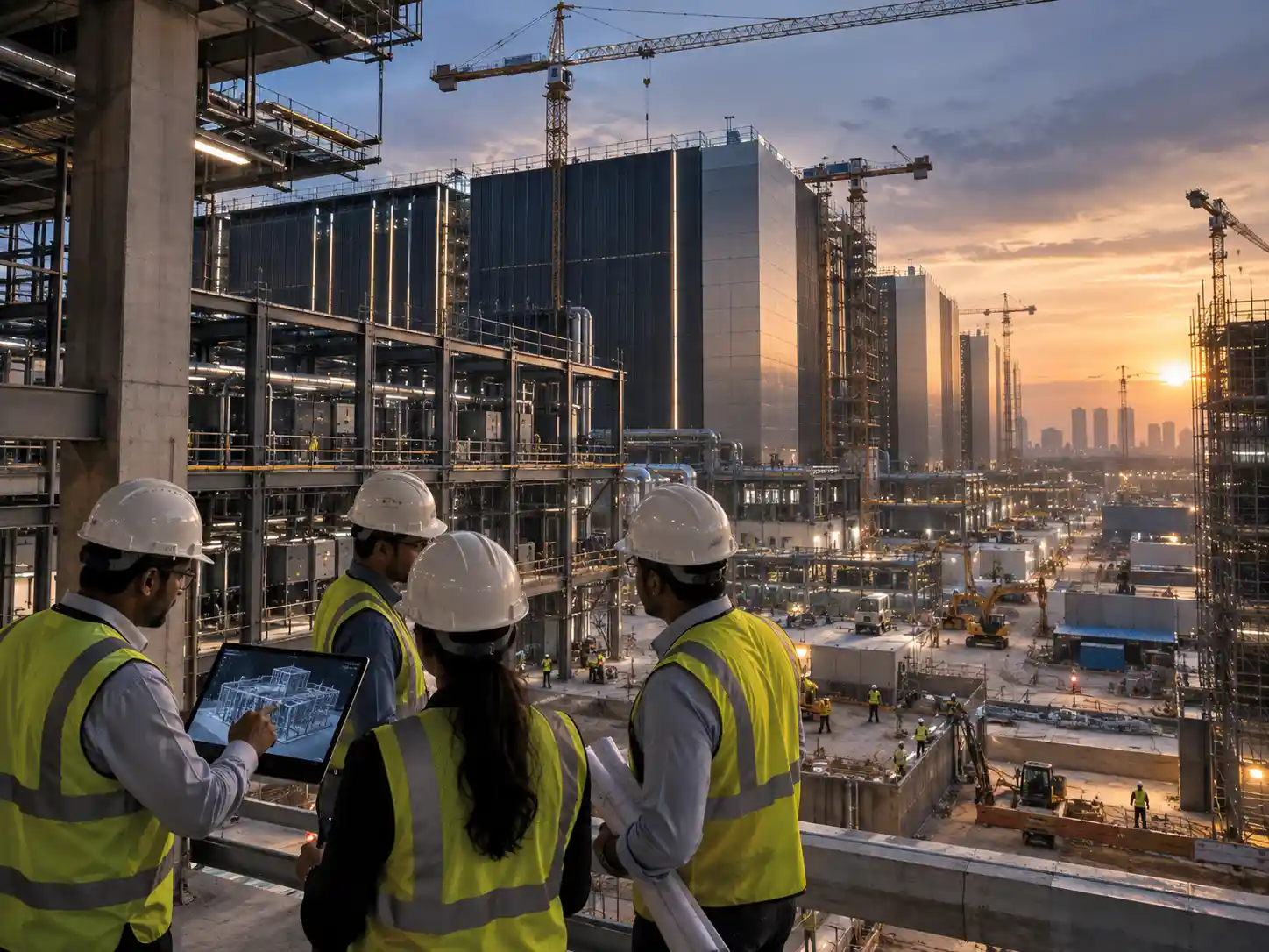 Data centre construction and engineering